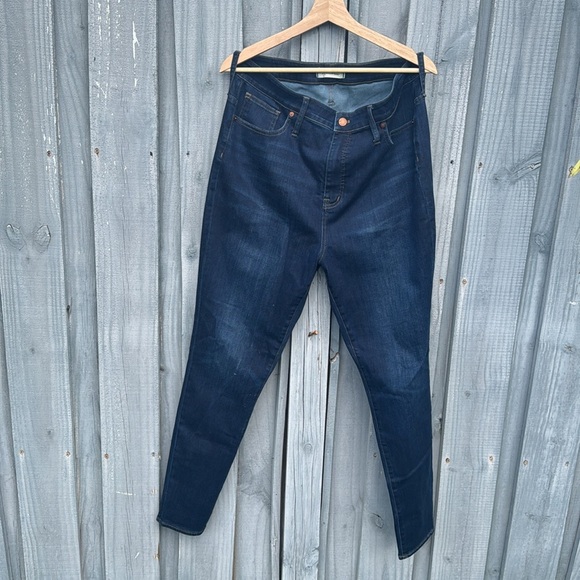 Blue High Rise Skinny Jeans Madewell - Picture 6 of 10
